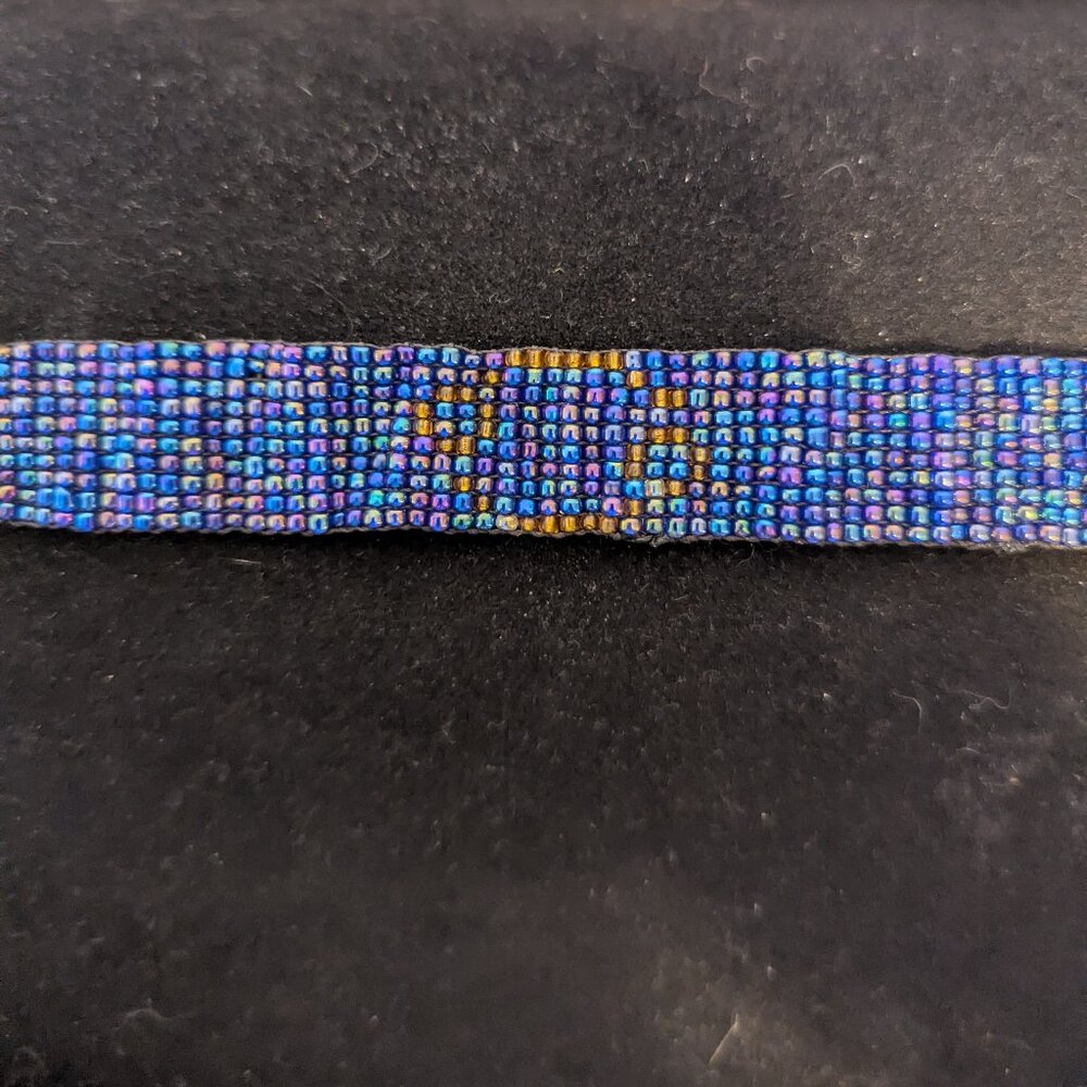 Dark Blue Cancer Zodiac Bracelet